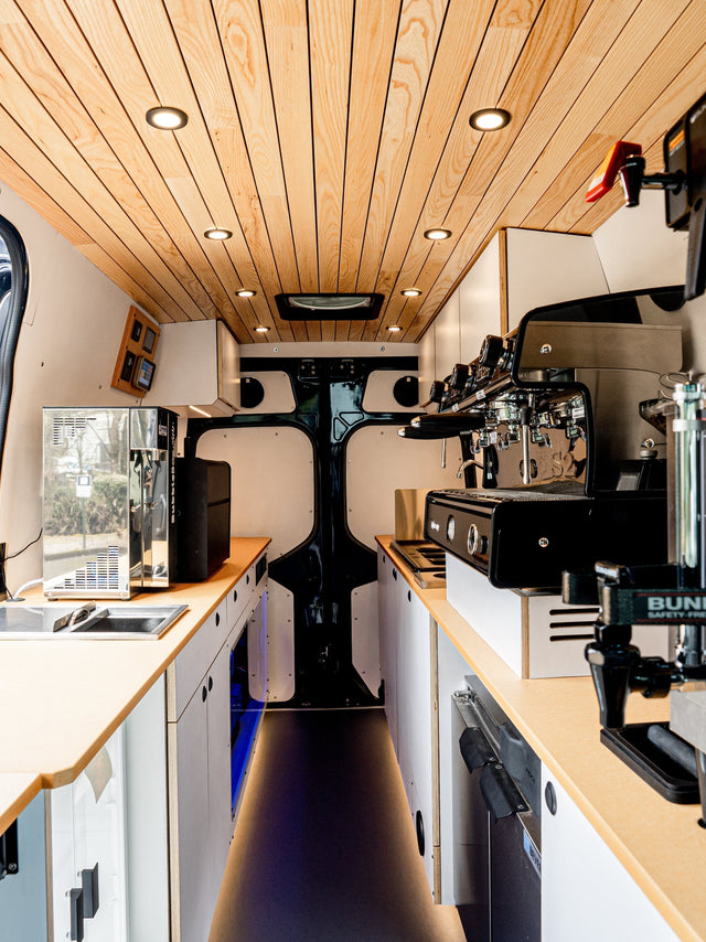 Inside Joca Coffee's Mobile Cafe