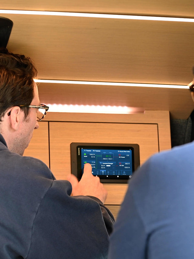 Engineers looking at the Garmin Core System
