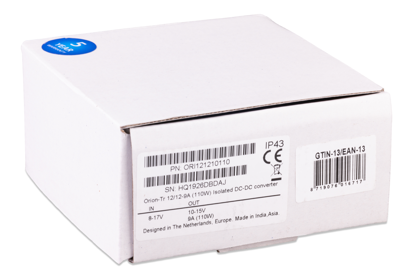 Orion-Tr DC-DC Converters Isolated