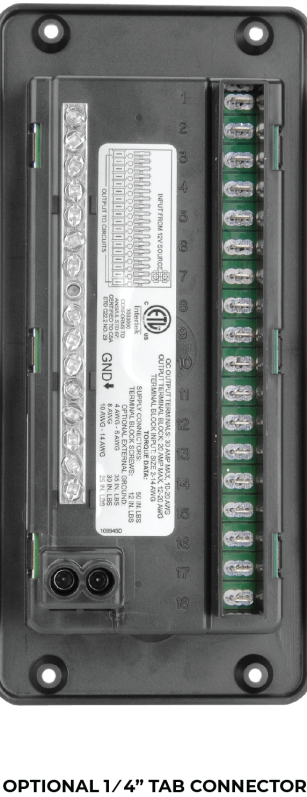 Progressive Dynamics 6000 Series DC Distribution Panel w/ Terminal Block Connections