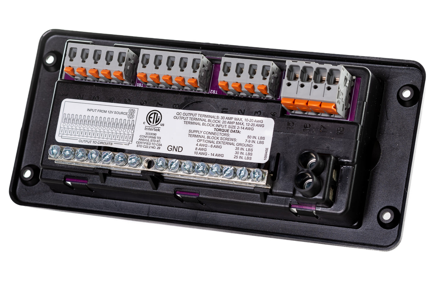 Progressive Dynamics 6000 Series DC Distribution Panel w/ Terminal Block Connections