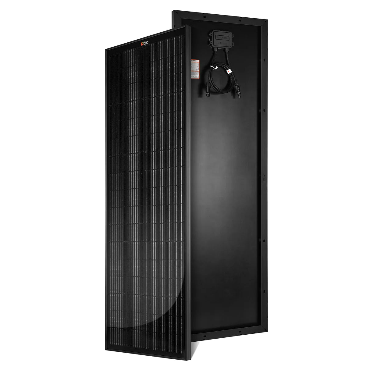 MEGA 100 SLIM | 100 Watt Slim Solar Panel | Compact 12V Off-Grid Narrow Solar Panel for Vans, Overlanders, Boats | 25-Year Output Warranty | UL Certified |