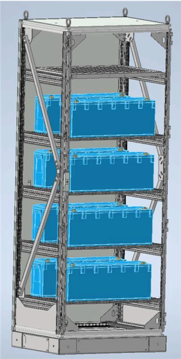 Rittal Seismic Battery Tower Kit (1 Tower, 8 Batteries) (Not Assembled)