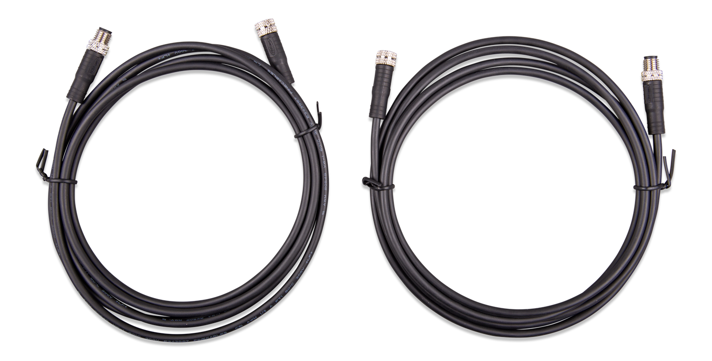 M8 circular connector Male/Female 3 pole cable (bag of 2)