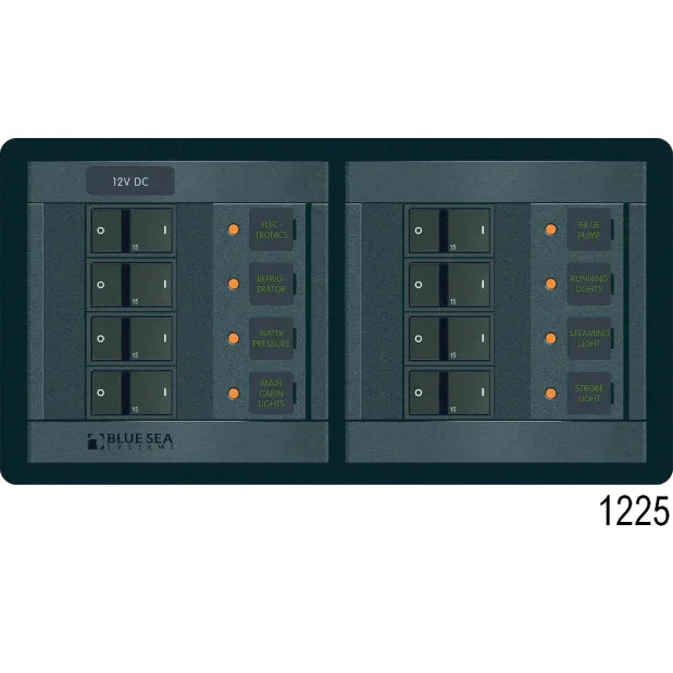 360 Panel 12V DC 8 Position Horizontal