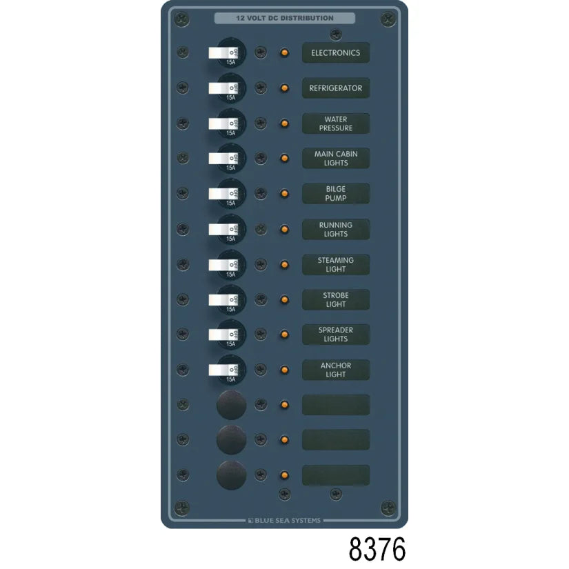 DC 13 Position Circuit Breaker Panel