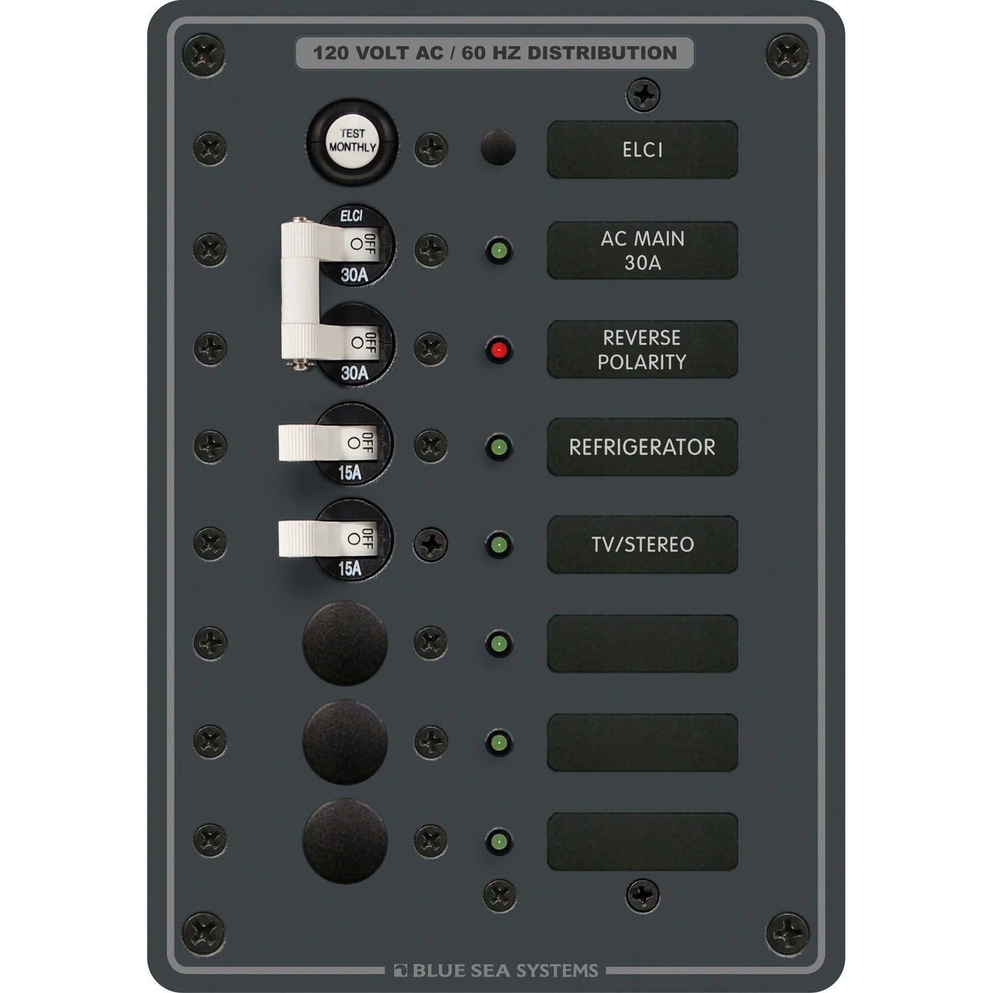 2-Position AC Residual Current Circuit Breaker Panel