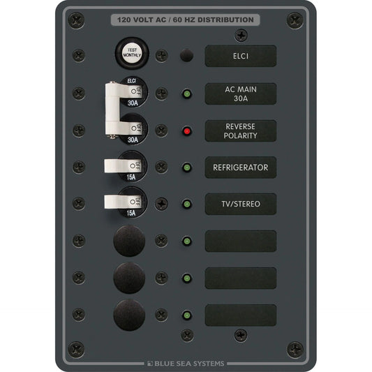 2-Position AC Residual Current Circuit Breaker Panel