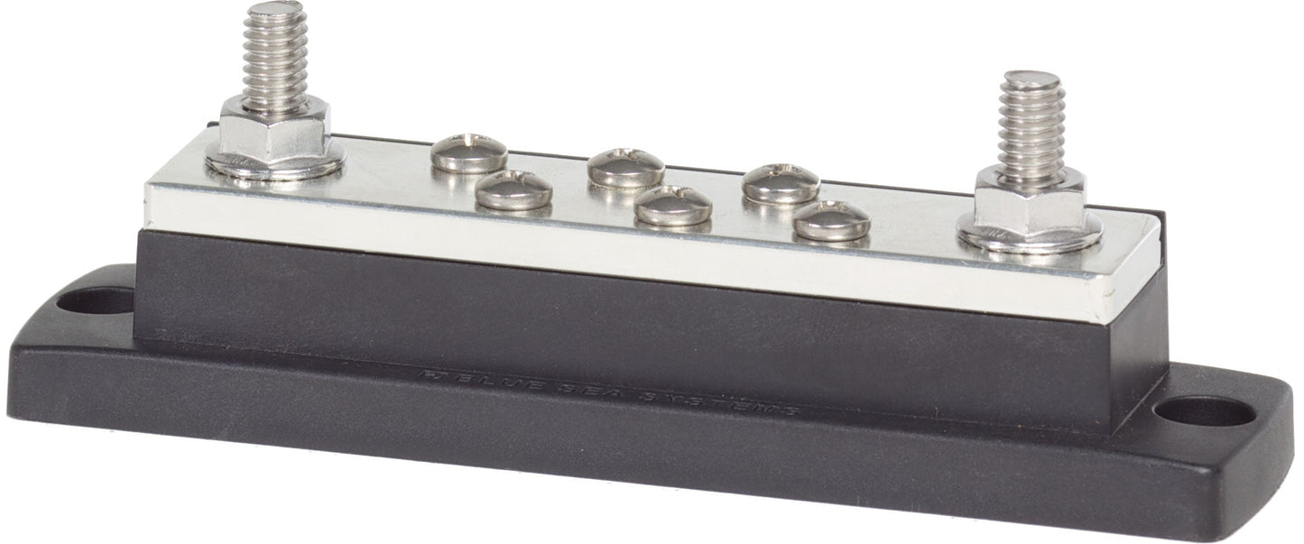 MaxiBus 250A BusBar - Two 5/16"-18 Studs and Six #10-24 Screws