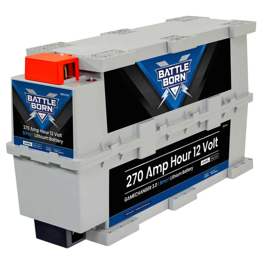 270Ah 12V GC3 Smart Heated LiFePO4 Deep Cycle Battery Kit