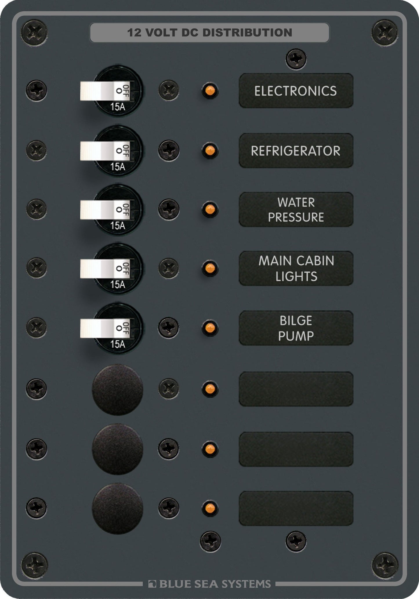 Traditional Metal DC Panel - 8 Positions