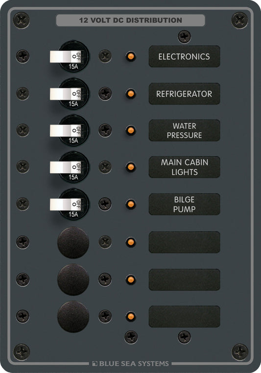 DC Panel 8 Positions Vertical