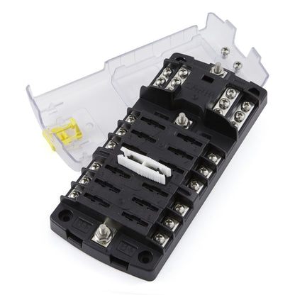 ST Blade Split Bus Fuse Block, 12 Circuits, 30A-100A