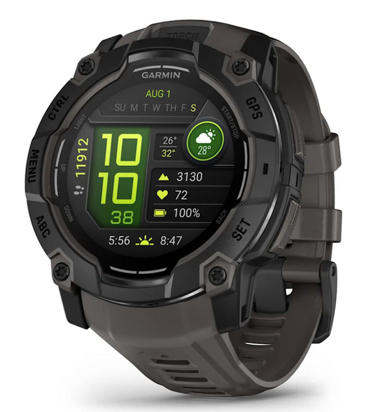 Instinct 3 – 50 mm, AMOLED, Black with Charcoal Band