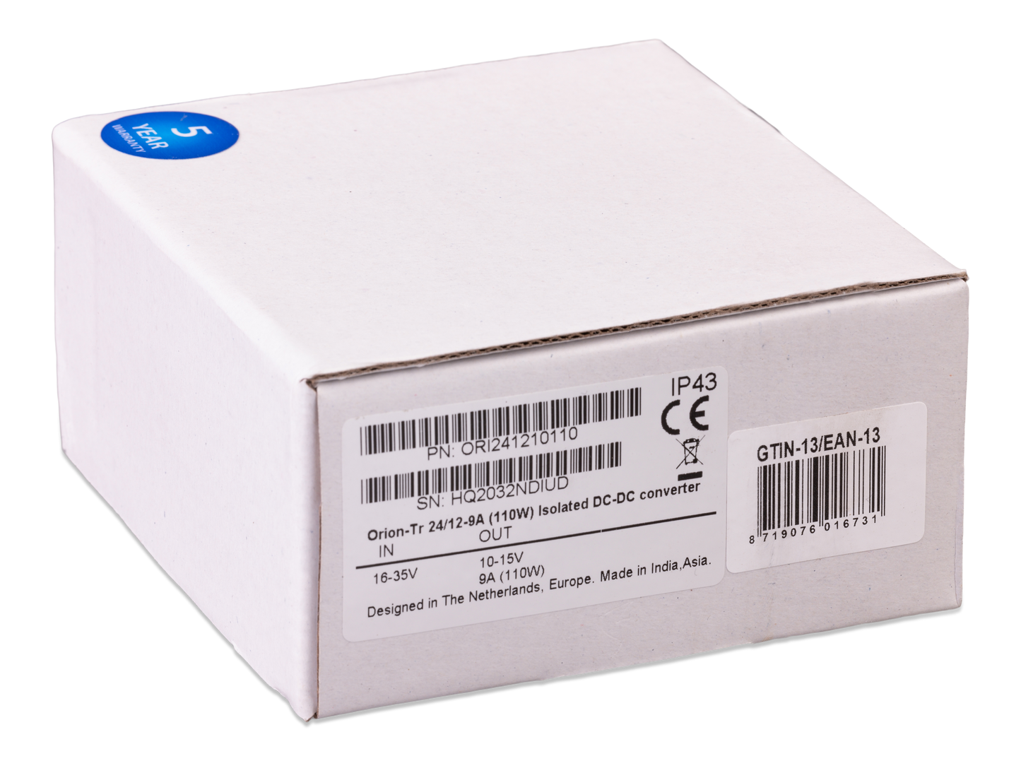 Orion-Tr DC-DC Converters Isolated
