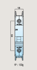 CBI BK63H 1-Pole UL1077 DIN Mt MCB, B-trip, 60vDC