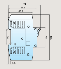 CBI BK63H 1-Pole UL1077 DIN Mt MCB, B-trip, 60vDC