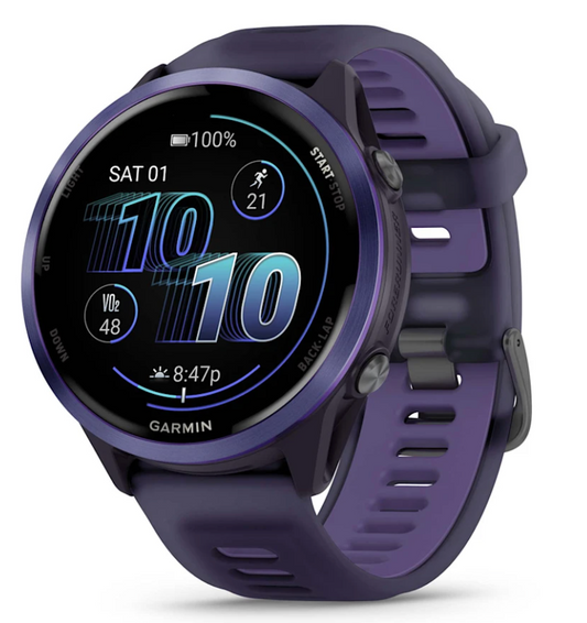 Forerunner 570 - 47mm, Indigo Aluminum with Translucent Imperial Purple/Indigo Band