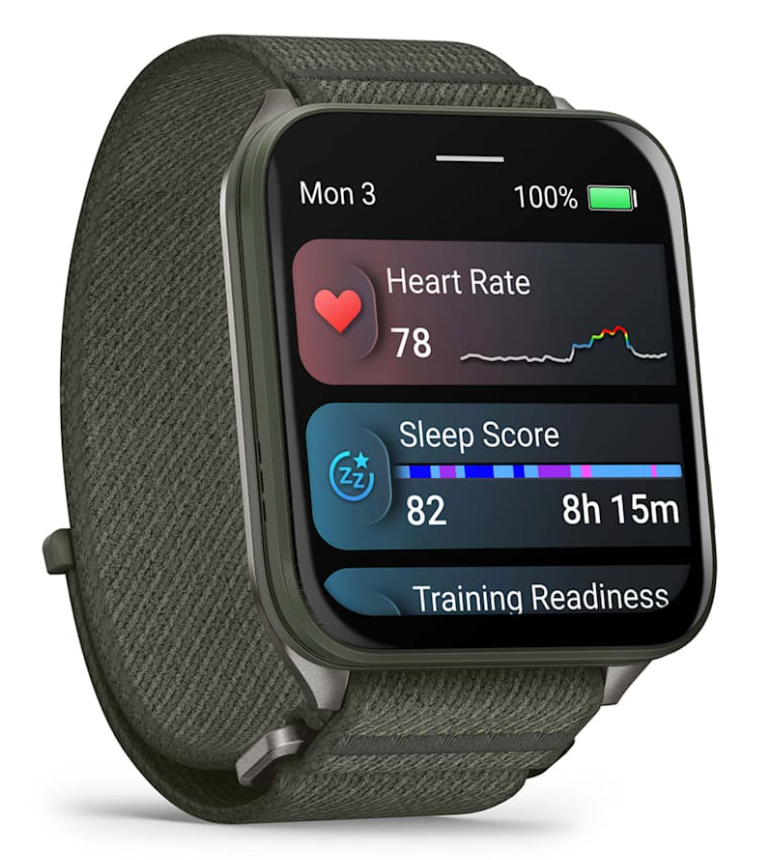 Venu X1, Moss with Titanium Caseback and Moss ComfortFit Nylon Band
