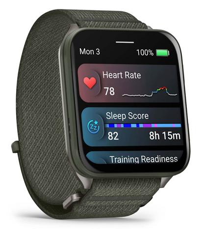 Venu X1, Moss with Titanium Caseback and Moss ComfortFit Nylon Band