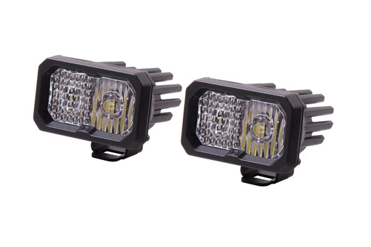 SSC2 SAE/DOT White Pro Standard LED Pod (pair)