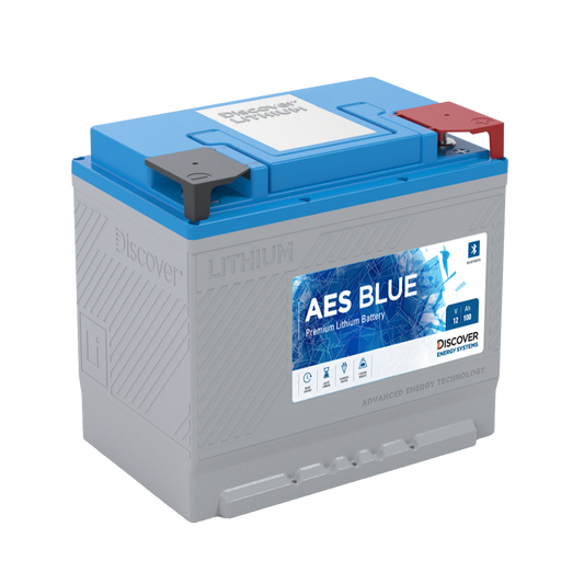 AES LiFePO4 Blue Lithium Battery