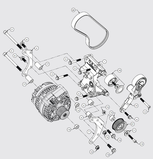 Arco Mounting and Bracket Kits for High Output Alternators (Sprinter, Transit, Promaster)